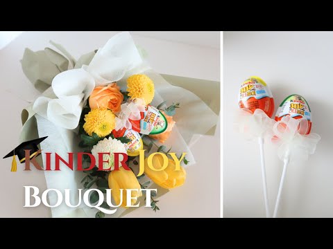 [KOR/ENG] 7송이로 만드는 킨더조이 유치원 졸업식 꽃다발 DIY | 예쁘게 만들기 쉬운 버전이에요. ^^