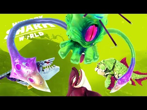 ROBO + KILLER WHALE + BIG MOMMA vs SQUID BOSS (HUNGRY SHARK WORLD)