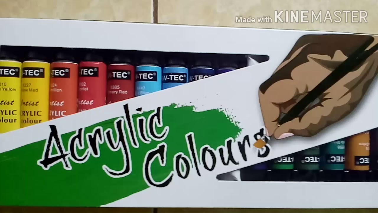 [REVIEW] V-TEC Acrylic Colours 18×12ml