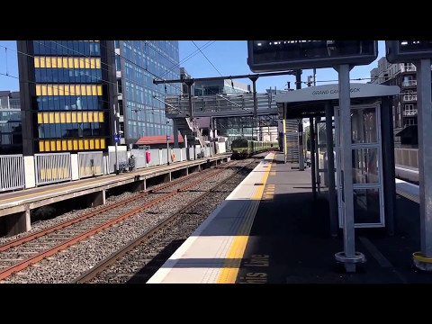 Irish Rail DART 8100 EMU departs Grand Canal Dock for Bray (5/5/17)