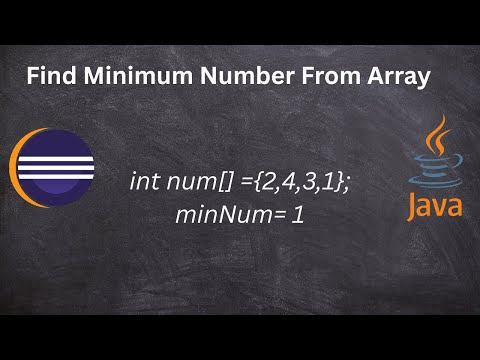 Smallest Element In Array In Java Minimum Number In Array Java Java Interview Coding Questions
