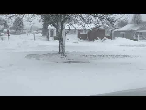 Snowstorm at Buffalo NY on 12/24/2022