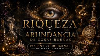 RIQUEZA Y ABUNDANCIA DE COSAS BUENAS - POTENTE SUBLIMINAL DE ALTA COHERENCIA