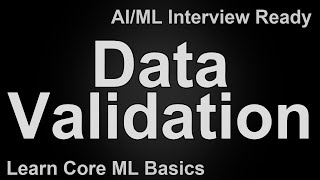 Data Validation in Machine Learning Explained in 60 Seconds | Checking Data Before Training & Infere