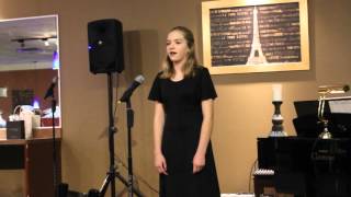 Richards Middle School Cabaret, soloist Julia Jacobs