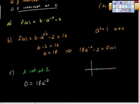 Finding the Equation of an Exponential Function