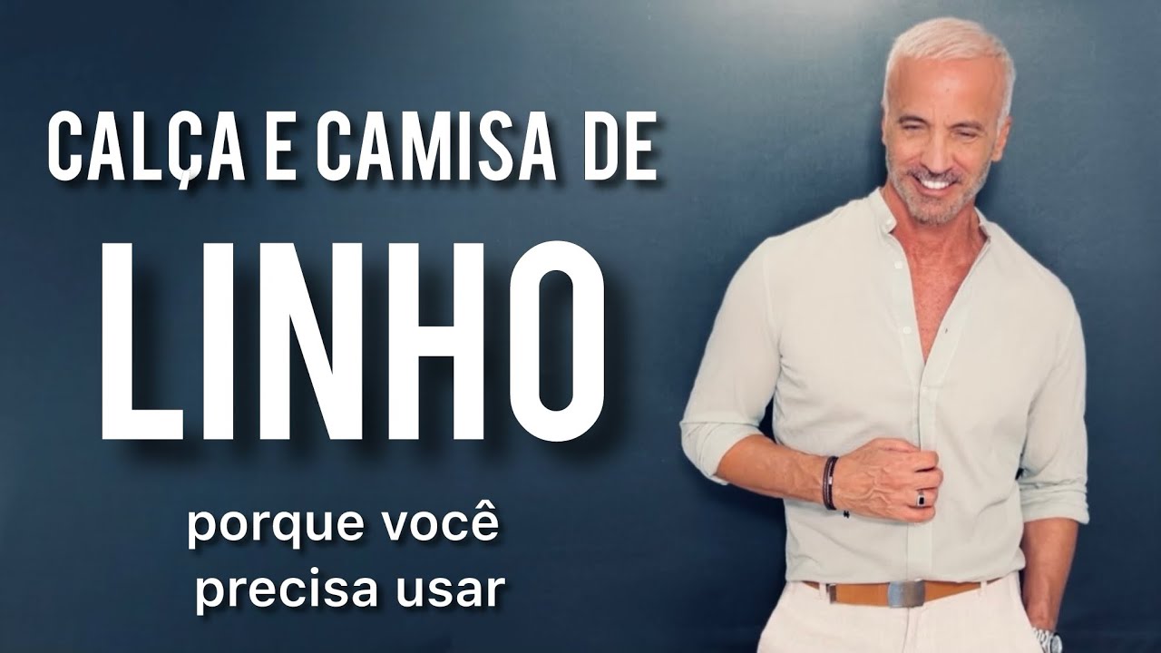 Calça e camisa de linho