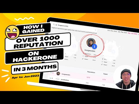 Bug Bounty: How I gained over 1000 REPUTATION on HackerOne in 3 Months
