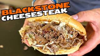 Jalapeno Popper Cheesesteak on the NEW Blackstone Griddle Bronco Series
