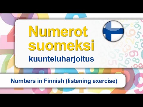 Numbers (Suomen numerot). The Finnish language. Listening practice