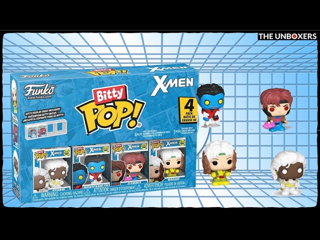Vídeo relacionado con Funko Bitty Pop! 4 Pack: Marvel - X-Men - Rogue, Nightcrawler, Gambit, Storm - 1 in 6 Chance of Receiving The Rare Chase Variant - Styles May Vary - 0,9 Pulgadas (2,2 cm) Coleccionable