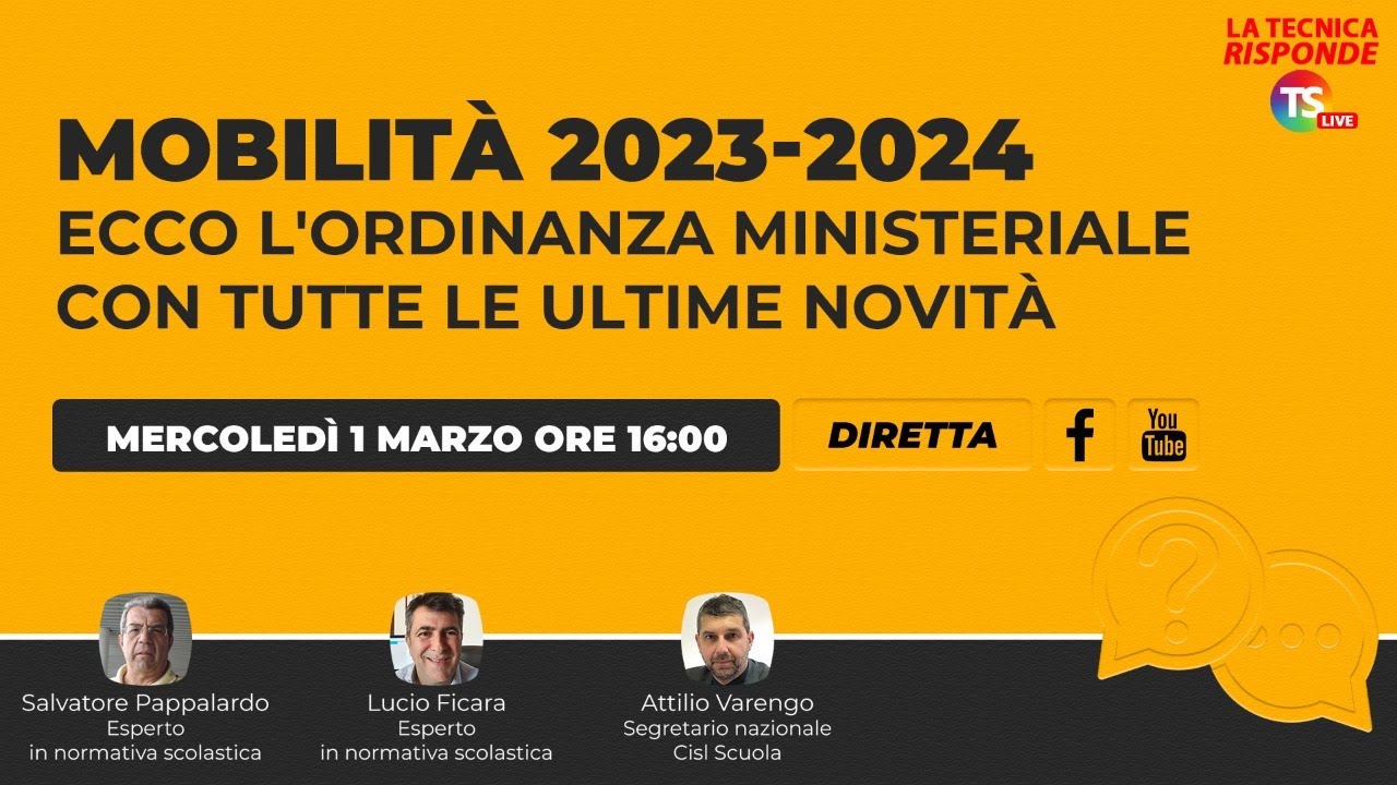 Watch Now Mobilità 2023-2024, ecco l’Ordinanza Ministeriale con tutte le ultime novità Mobilità 2023-2024, ecco l’Ordinanza Ministeriale con tutte le ultime novità