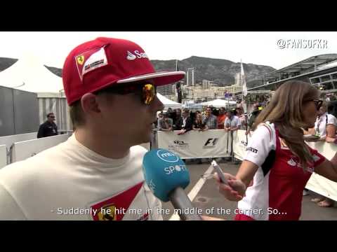 Disapointed Kimi Raikkonen interview // Monaco 2014 [HD]