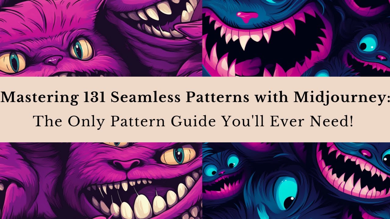 Mastering 131 Midjourney AI Seamless Patterns: The Only Pattern Guide You'll Ever Need! #midjourney