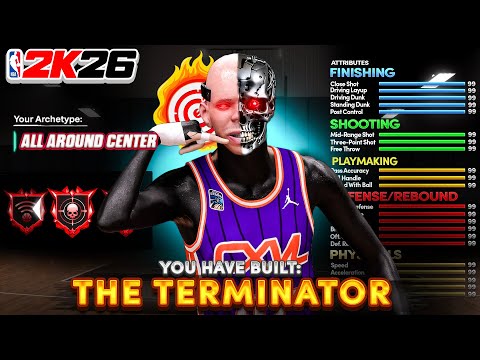 *NEW* META 7'0 "THE TERMINATOR" CENTER BUILD - BEST CENTER BUILD IN NBA 2K26