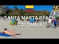 Santa Marta Beach Colombia Walking Tour In 4k Ultra HD
