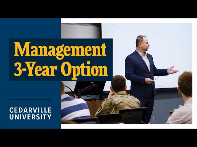 Thumbnail for video titled: Why Study Management at Cedarville University?