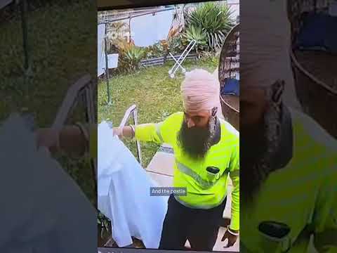 Queensland Postie's Good Deed Caught On Security Camera | 10 News