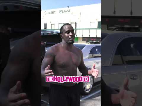 Diddy Gets Upset When Paparazzi Jumps Out On Him With No Shirt On While Leaving Hot Pilates In WeHo