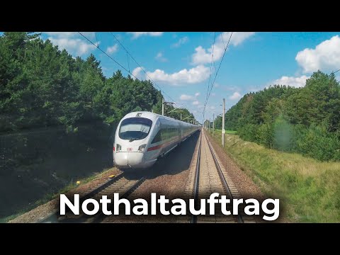 Notbremsung aus 160 km/h – Nothaltauftrag InterCity Eisenbahn