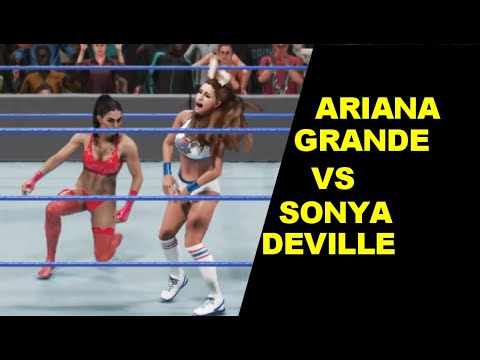 WWE 2K19 Ariana Grande vs Sonya Deville - Knockout Match