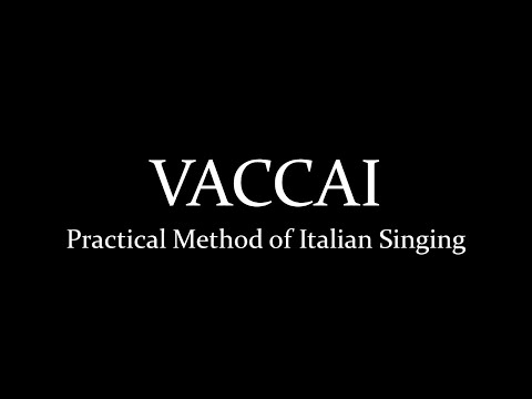 Vaccai Practical Method of Italian Singing: Mezzo - Baritone