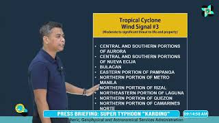 Pagasa: ‘Karding’ now a super typhoon; Signal No. 4 in Quezon island