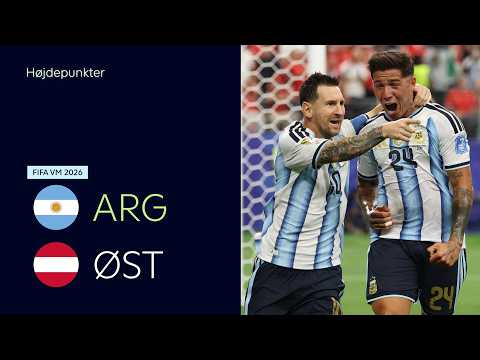 VM: Argentina - Østrig – Højdepunkter
