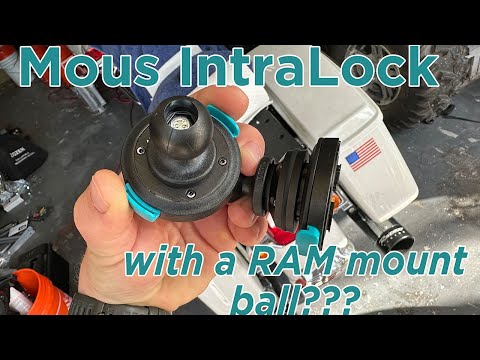 Mous IntraLock to RAM ball mount conversion adapter for your Apple iPhone and other devices!