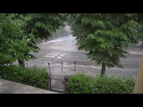 scandiano 22 giugno grandine e bomba d'acqua