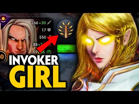 INVOKER GIRL MAX LEVEL 30 + SPELL PRISM | HARD GAME AGAINST CANCER TECHIES + NP | Dota 2 Invoker