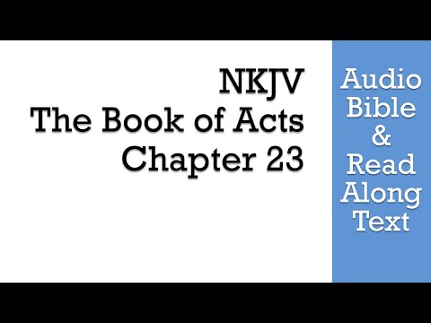 Acts 23 - NKJV (Audio Bible & Text)