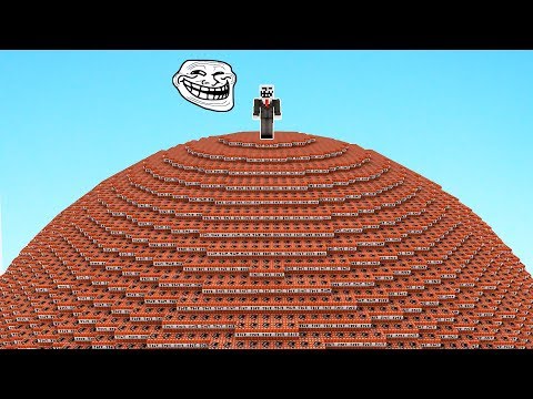 100,000 TNT VS TROLL - Minecraft