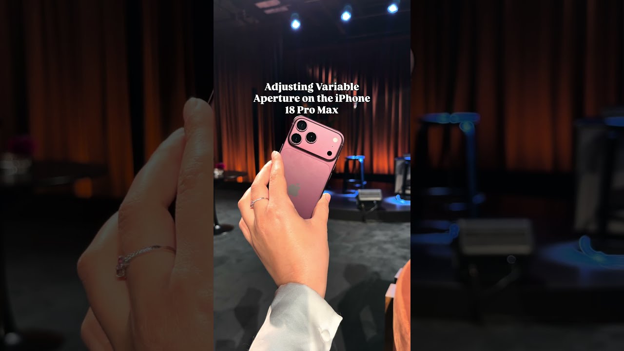 Using Variable Aperture on the iPhone 18 Pro Gives a Starburst Effect