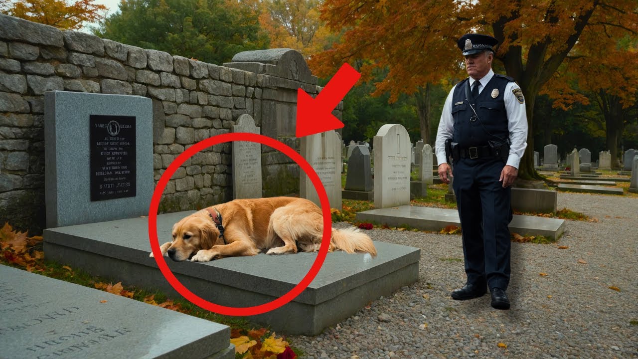 Dog refuses to leave a grave. When the police opened the grave, THEY WERE PARALYZED WITH FEAR