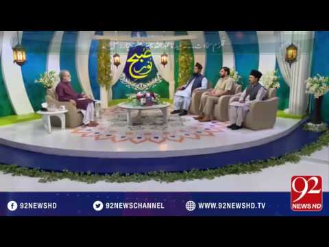 Subh E Noor -19-08-2016 - 92NewsHD
