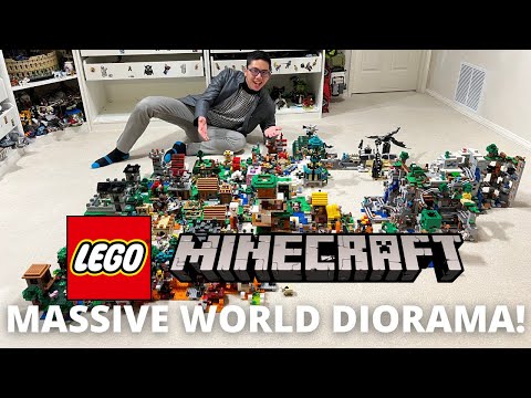 DuckBricks - LEGO Minecraft is SO Underrated: Building a Massive World Diorama!