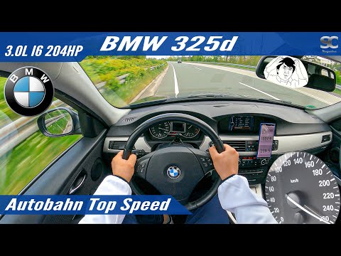 BMW 325d 3.0L 204HP E91 (2010) Chiptuning - Autobahn Top Speed Drive POV