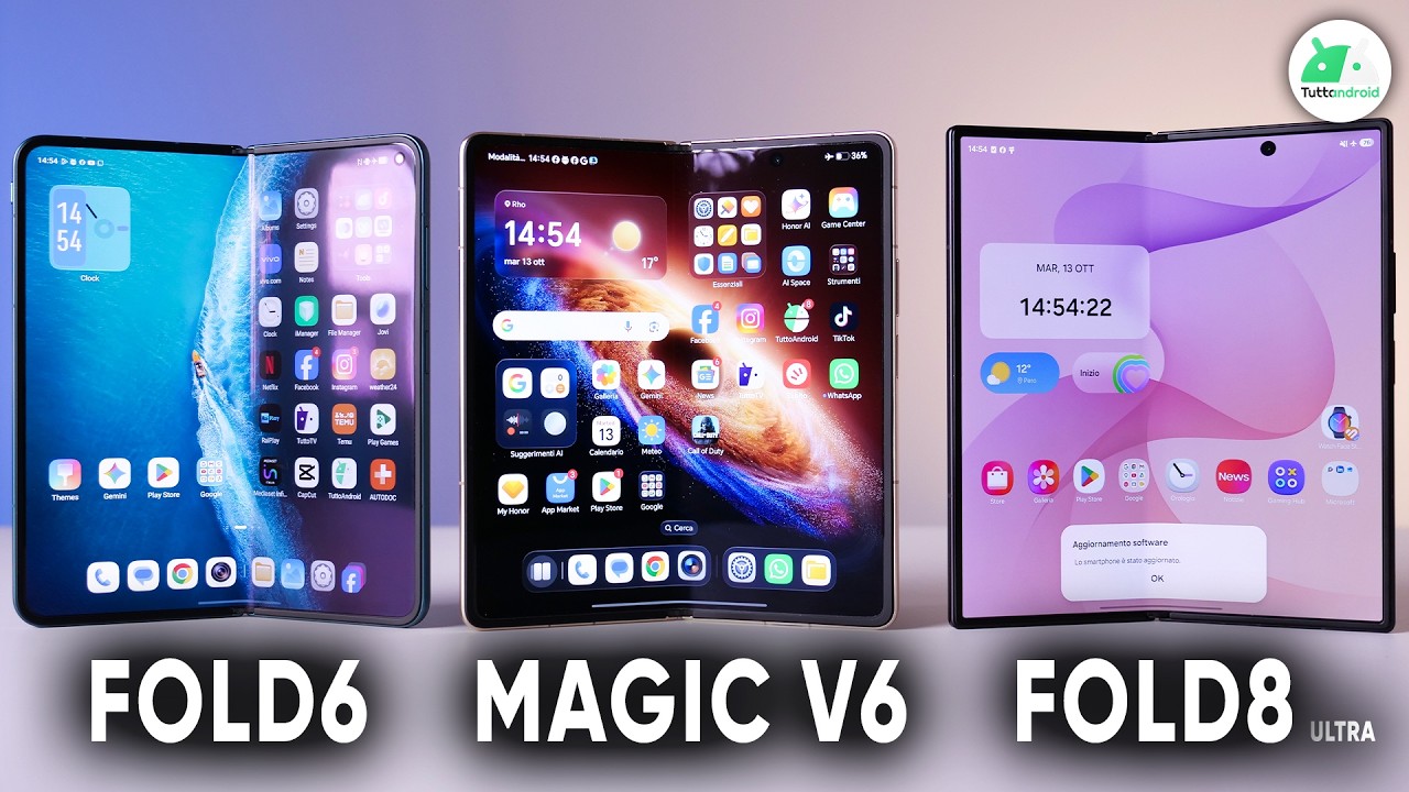 Galaxy Z Fold8 Ultra vs HONOR Magic V6 vs VIVO X Fold6: tante SORPRESE. Confronto