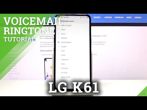 How to Change Voicemail Sound in LG K61 - Set Up Voicemail Ringtone