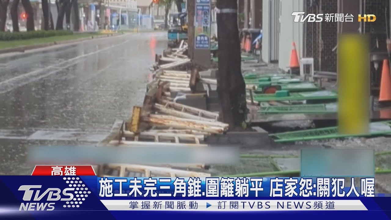 高屏「風比雨強」!攤販險吹翻、鐵片從天降