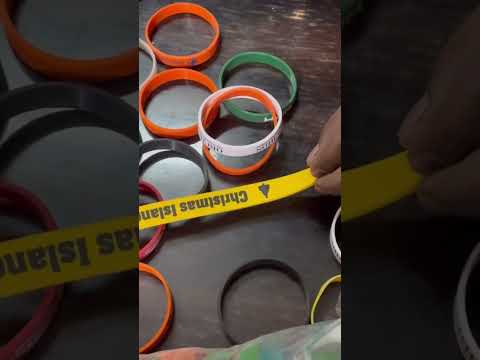 Rubber silicone wristbands