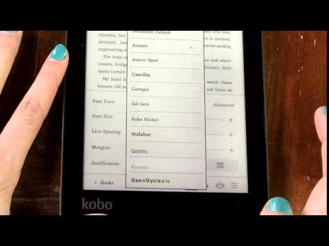 Kobo Tips: Font and Margin Settings on your eReader