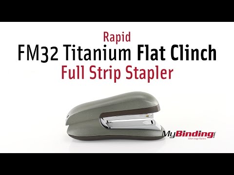 Rapid FM32 Titanium Flat Clinch Full Strip Stapler
