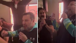 Salvini scatenato al karaoke, a Cortina canta «Maledetta primavera»
