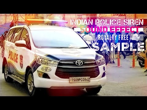 Indian Police Siren Sound Effects / Central Reserve Police / Armed Police / Royalty Free Sample