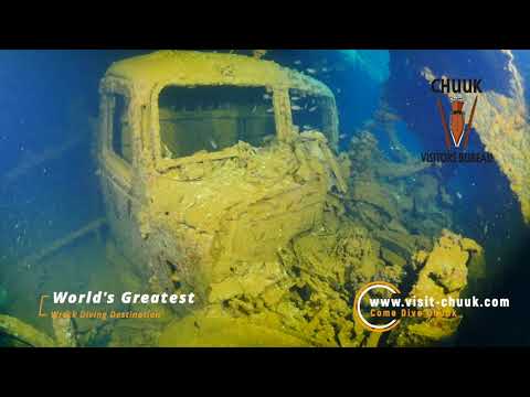 Chuuk Visitors Bureau Promo o melhor destino de mergulho do mundo (#2/1 minuto)