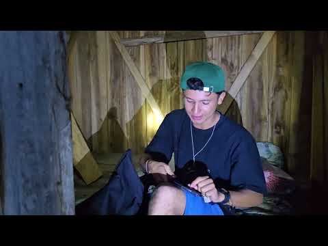 I spent the night completely alone in a haunted house 😯 #DiegoDiaz