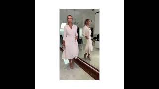 Elegantní šaty LARA v midi délce tyrkysové