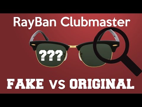 Ray Ban Clubmaster original vs fake